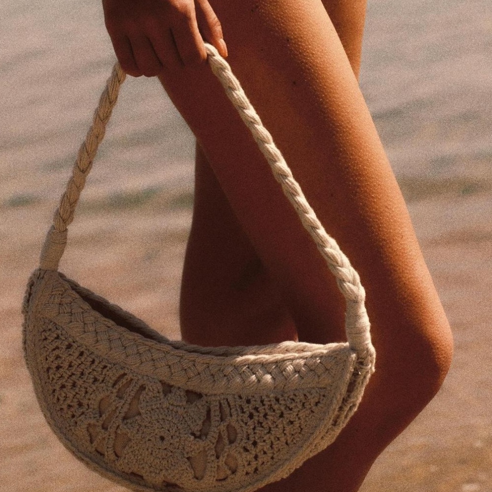 Zara Macramé Shoulder Bag - Picture 2 of 12